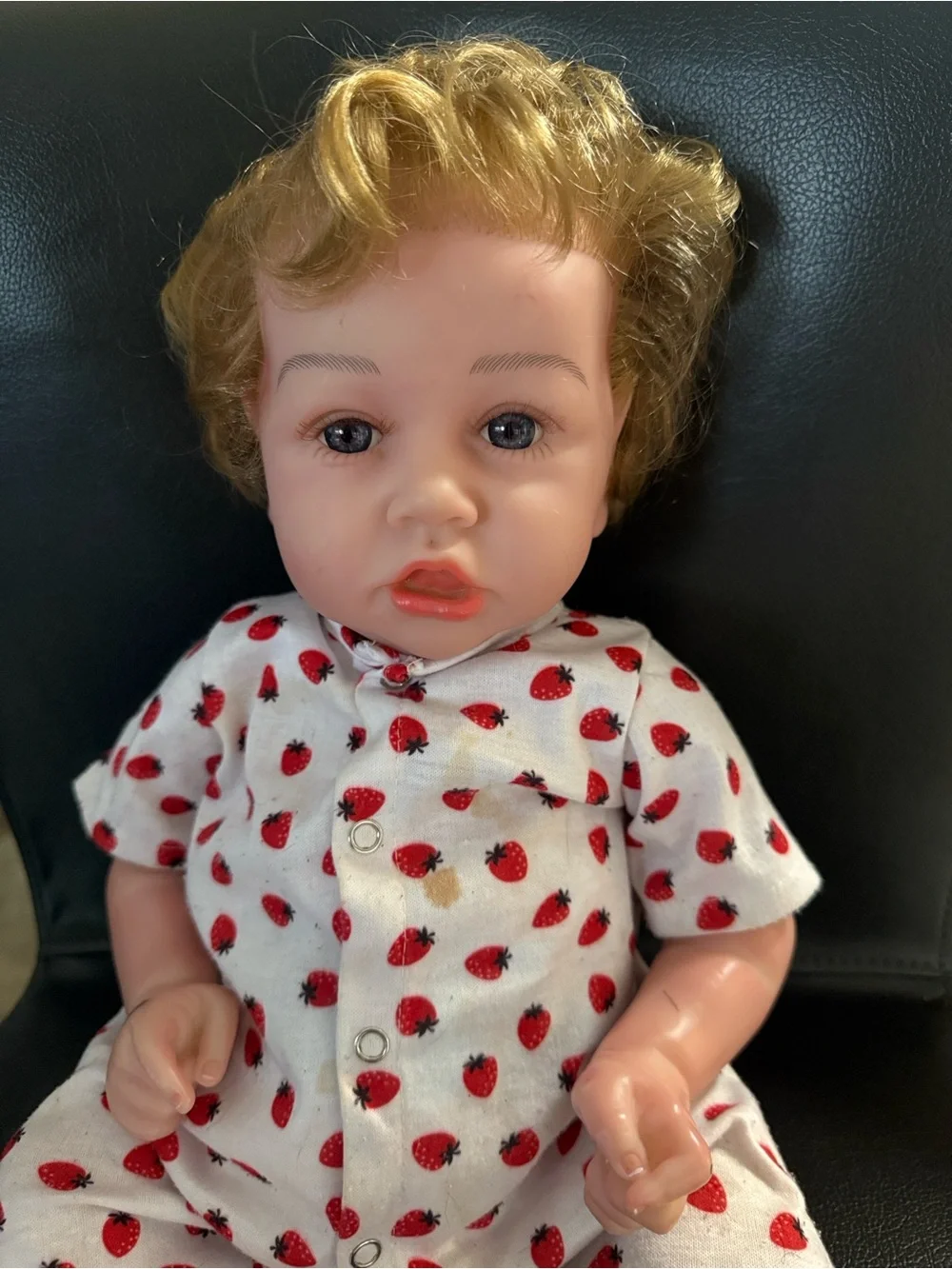 Soul Sister doll Reborn Kids One-Piece with Red Strawberry Print